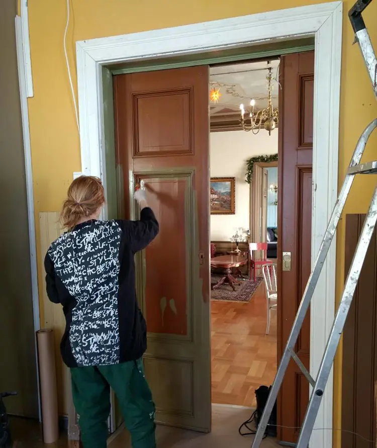 restaurering mot stue