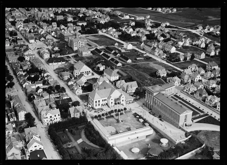 Haugesund Rådhus Widerøe Flyveselskaps Flyfoto