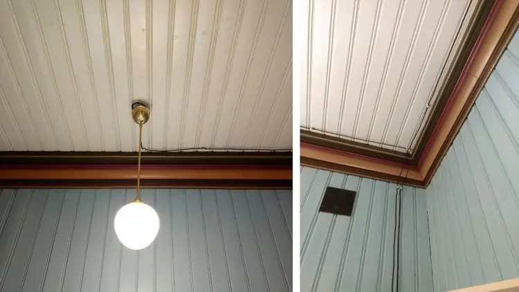 Toyledning Porselensnelle Gammelt El Lampe 29