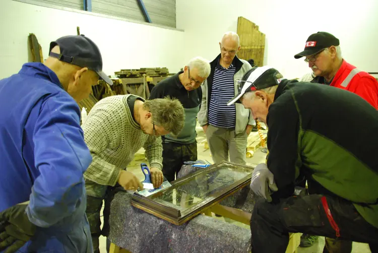 vinduene restaureres