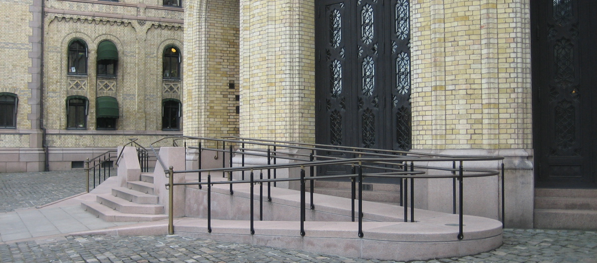 Universell utforming, Stortinget. Foto Åse Bitustøl, Riksantikvaren