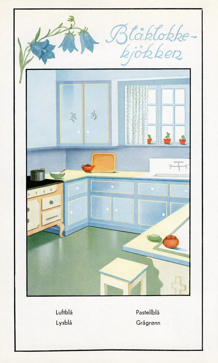 Blåklokke kjøkken Alf Bjercke