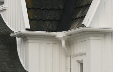 Detalj av takrenne, Halden. Foto: Anne Madsen