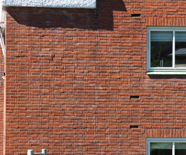 Uisolert og livfull murvegg i Oslo. Foto: Bygg og Bevar