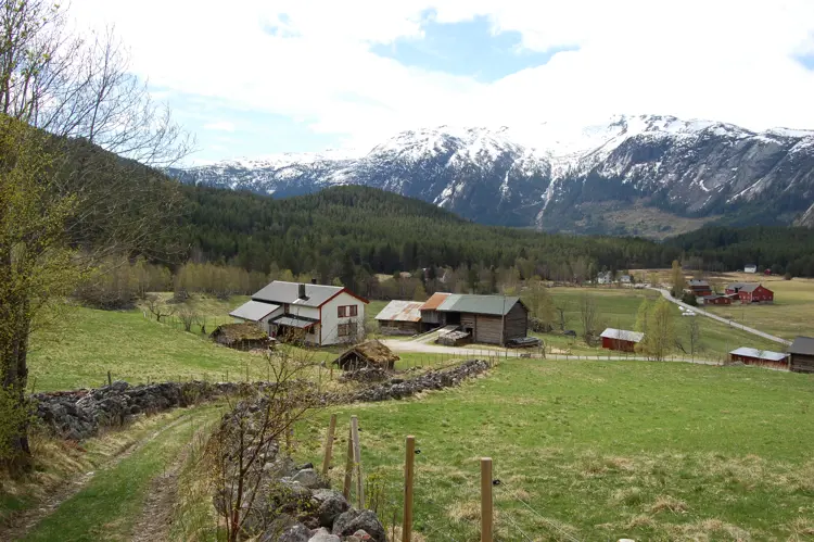 Kultuminnefondet yter støtte til jordbrukets kulturminner. Mange prosjekter samfinansieres med kommunenes SMIL-ordning. Her fra kulturlandskapet som omgir den gamle storgården Rygnestad i Aust-Agder. Foto: Norsk Kulturminnefond
