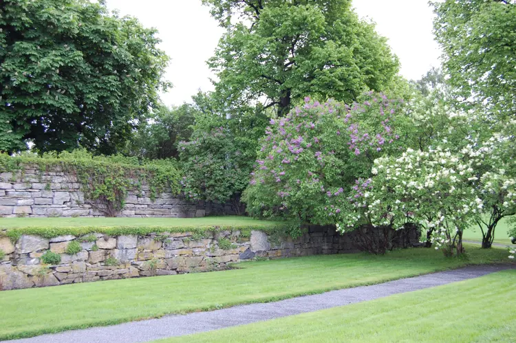 Kulturminnefondet har gitt tilskudd til reetablering av flere hageanlegg. Her fra Ringsaker i Hedmark. Foto: Norsk Kulturminnefond