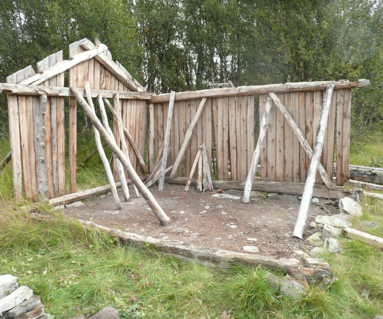 Grovt bindingsverk er en enkel, men god konstruksjon. På bildet vises det tydelig konstruksjon og kledning. Foto: Kolbjørn Vegar Os