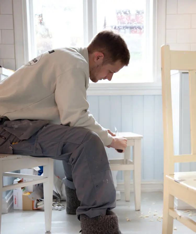 Thomas spikker. Foto: Liv J Sandvik Jakobsen