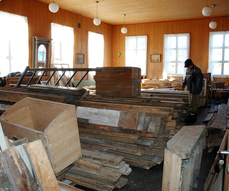 Det er en stor fordel å kunne lagre materialer tørt og godt innendørs under oppføringsperioden. Foto: Norske Hjem