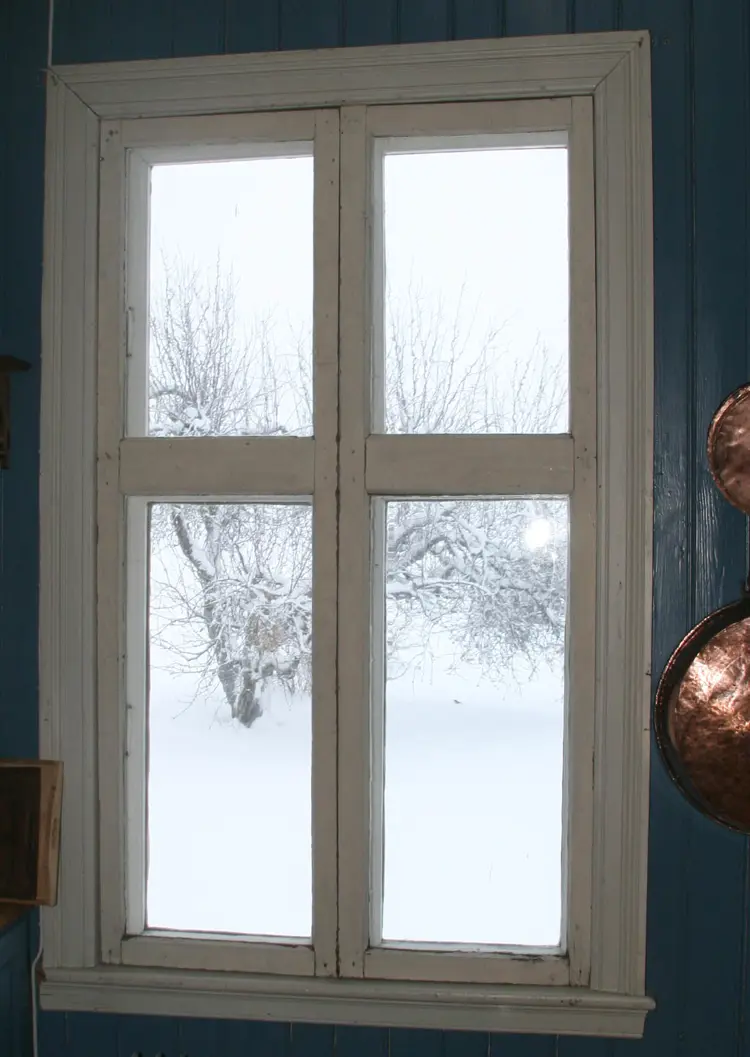 De gamle innervinduene. Foto: Ola H. Fjeldheim