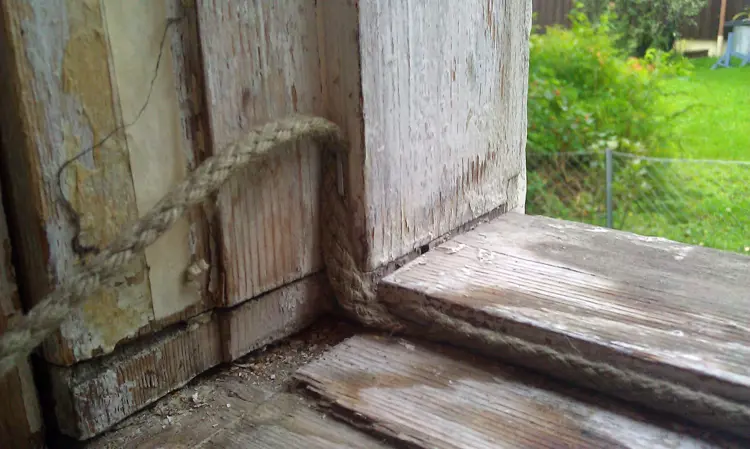 Et lite knep når du kommer til hjørnene er å vri ullsnoren. Foto: Kristoffer Darj