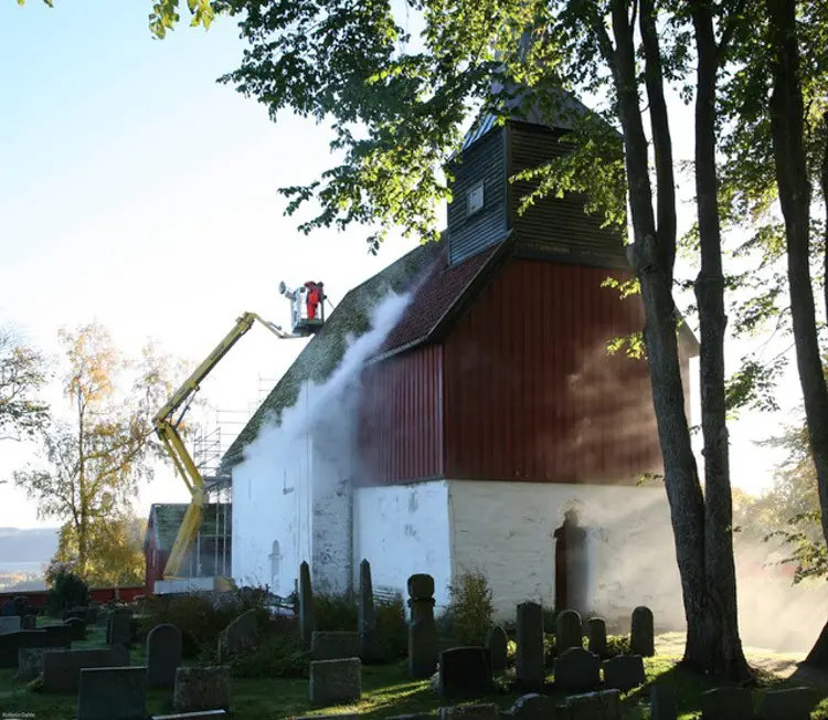 Arbeidet er i gang 11.10. 2016 Foto: Kolbein Dahle