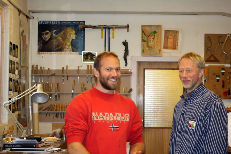 Christen Dokk Smith, lærling på Vikingeskipsmuseet. Foto: CEWG
