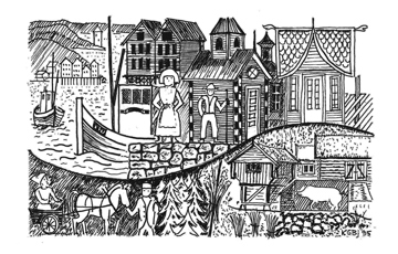 Bygg og Bevar-prisen. Illustrasjon: Knut Geir Bjartland