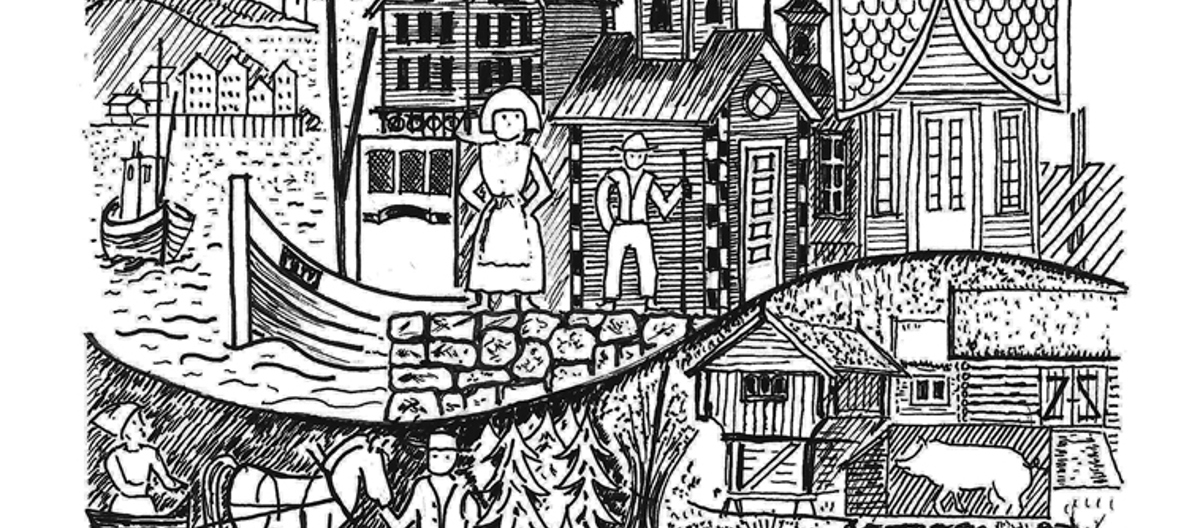 Bygg og Bevar-prisen. Illustrasjon: Knut Geir Bjartland