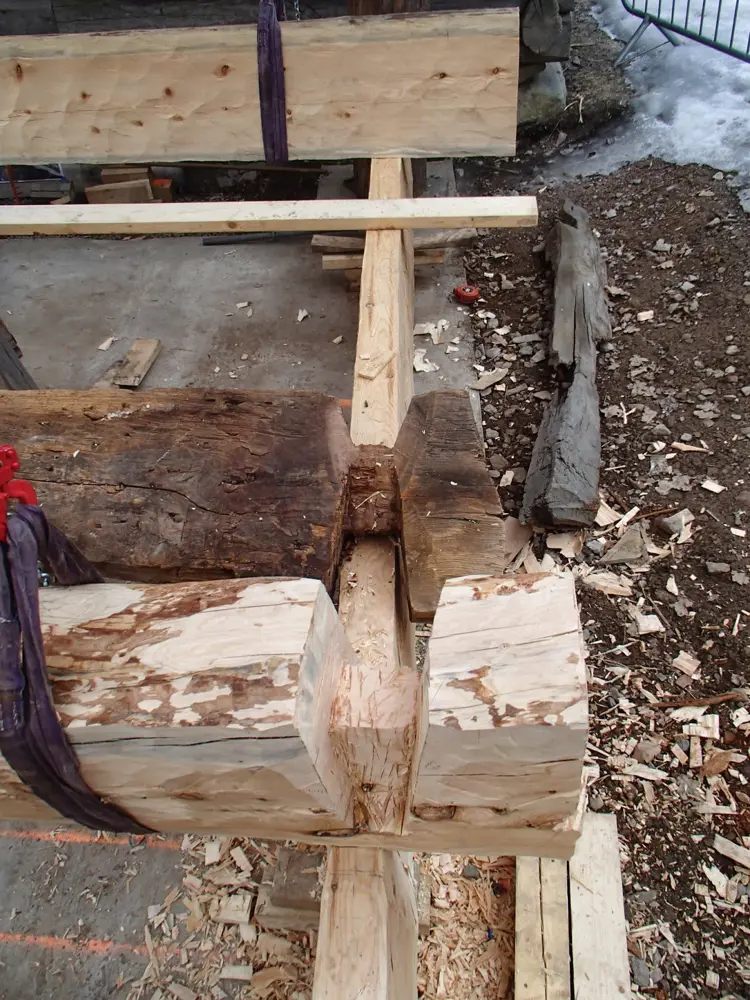 Kopiering av originalstokken. Heimtveiten, Norsk Folkemuseum