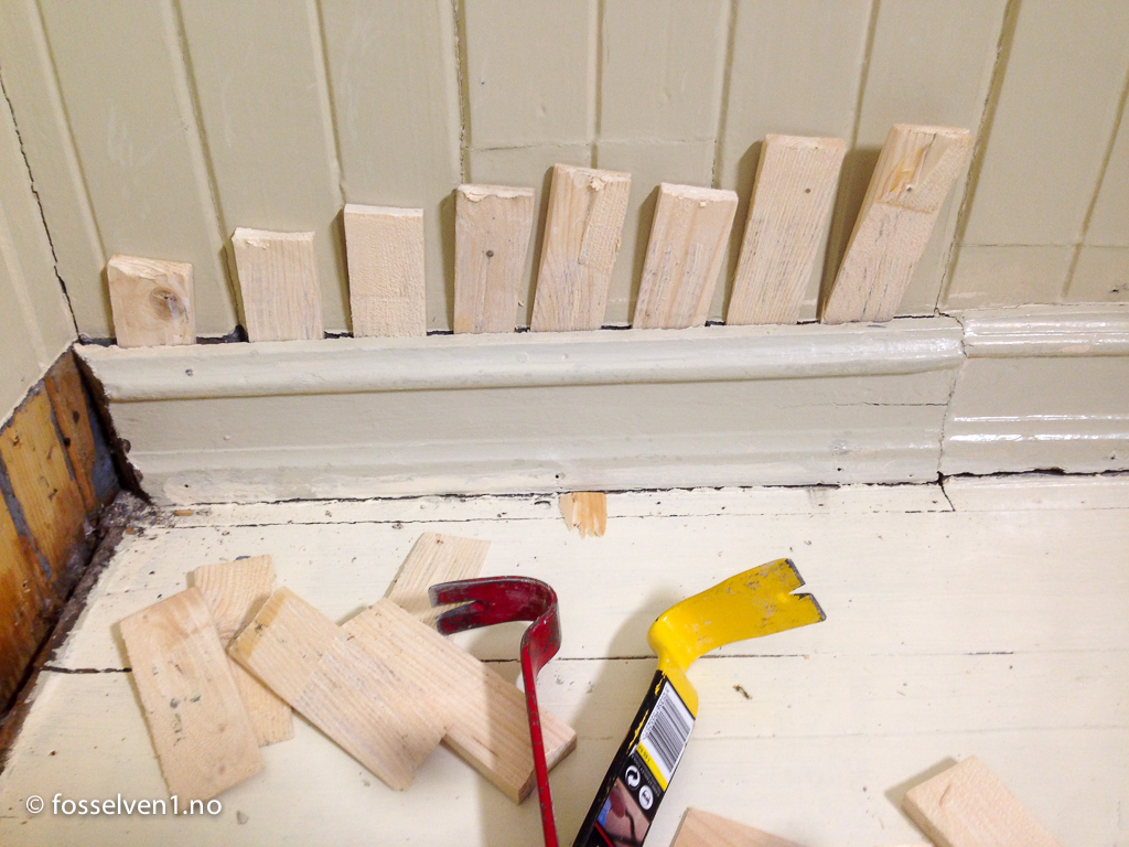 Tips: Slik får du løs gamle lister. Foto: Fosselven 1