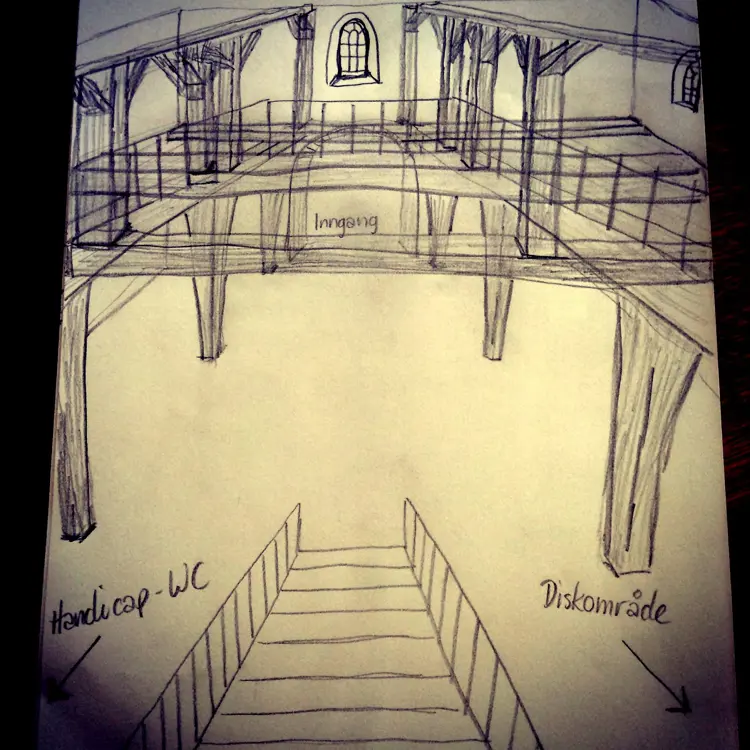 Tegning av ny løsning. Ikke heeelt etter mål ...