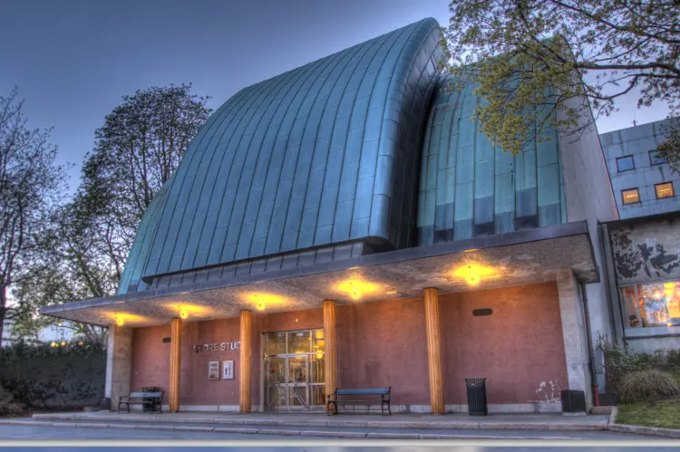 Mineralittpuss Paa Store Studio NRK Foto Betong Consult