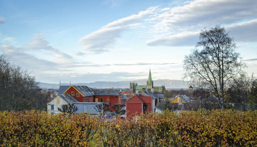 Thingvallagården. Utsikt mot Domkirken. Foto: Bente Haarstad Thingvallagården. Utsikt mot Domkirken. Foto: Bente Haarstad
