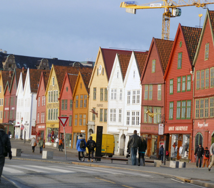 Bryggen i Bergen. Foto: Sigrid Solheim Murud