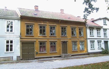 Gult trehus, Fredrikstad. Foto: Marte Boro
