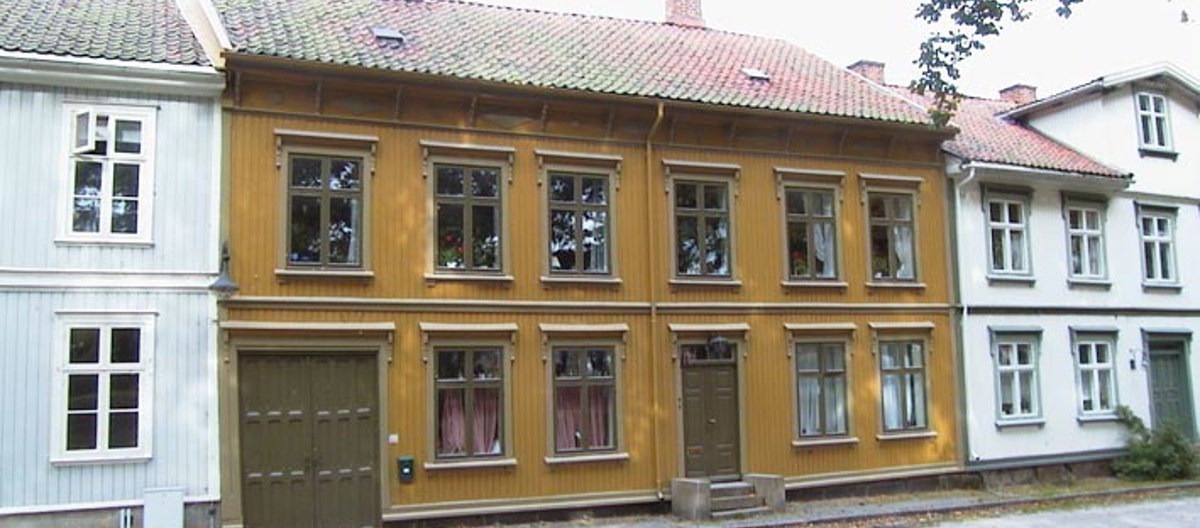 Gult trehus, Fredrikstad. Foto: Marte Boro