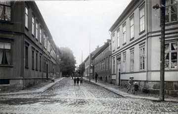 Kasernegaten i gamlebyen i Fredrikstad. Foto: Fredrikstad Museum