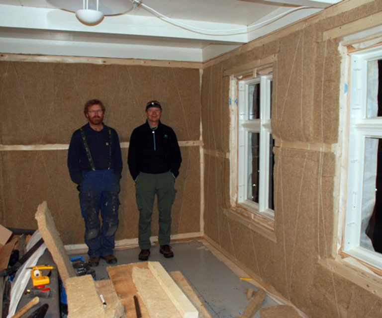 Ferdig isolert. Foto: Ragnhild Dietrichson 