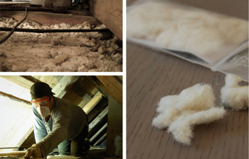 Trefiberisolering på loft. Foto: Bjørge Sandberg-Kristoffersen 