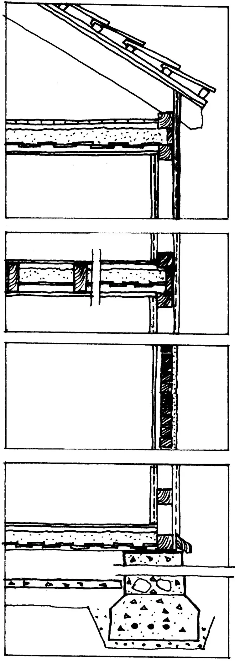Snitt - Tungt Bindingsverk