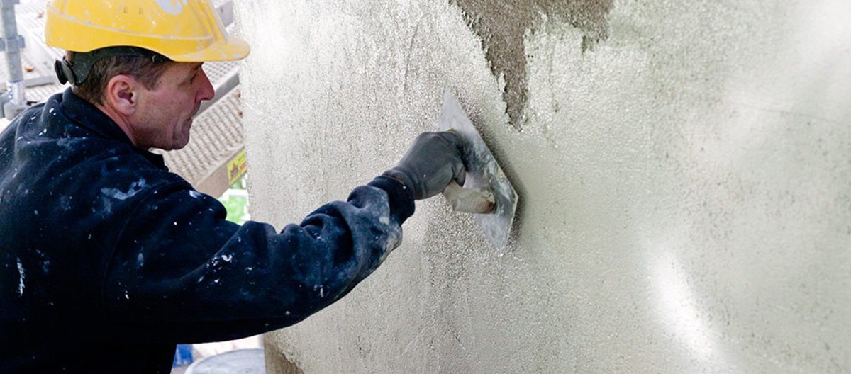 Mineralittpuss er krevende å påføre, men utrolig holdbar når jobben er utført skikkelig. Foto: Knut Randem