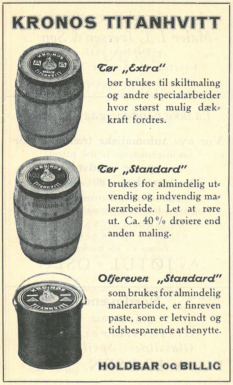 Fra K. Bruns Haandbok i byggfagene 1927