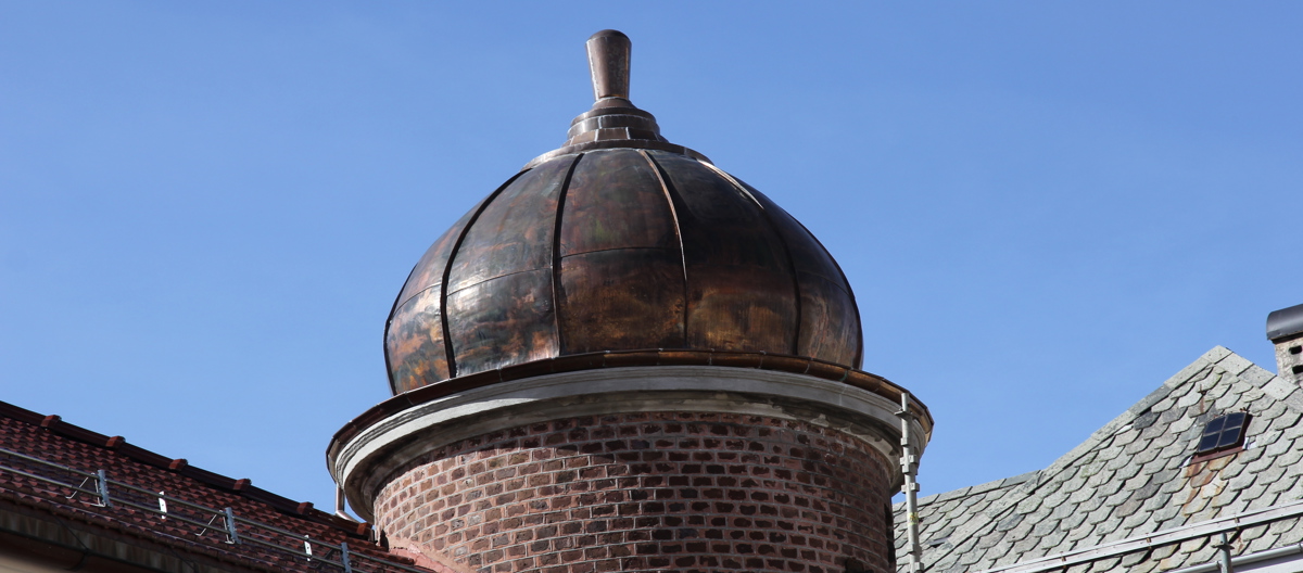 Kuppel i kobber. Foto: Bygg og Bevar