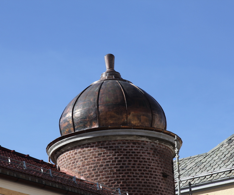 Kuppel i kobber. Foto: Bygg og Bevar