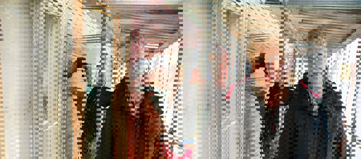 VERNER: Jorunn S.G. Moslet i Malersvenneriet har seks ansatte inkludert lærlingene. Malersvenneriet driver bare med malingsfaglig bygningsvern. Foto: Georg Mathisen, Maleren