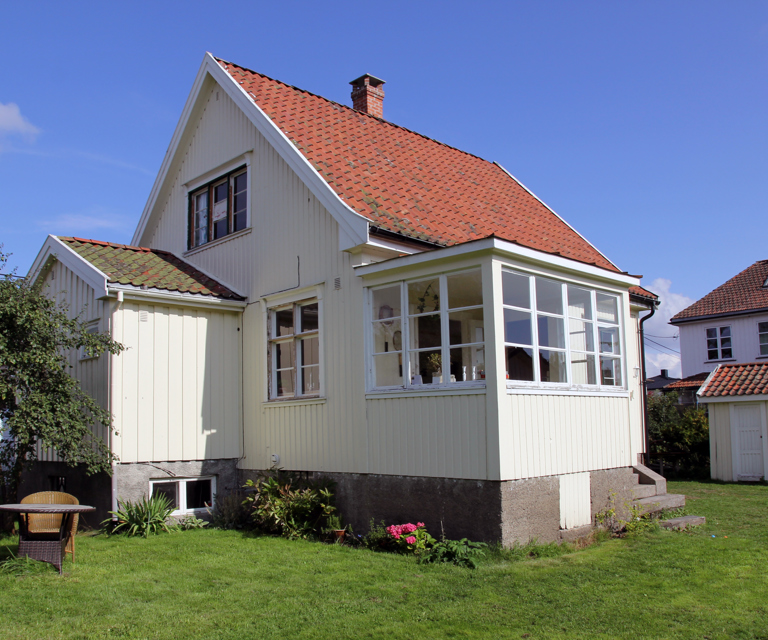 Flotte Villa Dammen i Moss er et reisverkshus, energieffektivisert på en skånsom måte. Foto: Bygg og Bevar