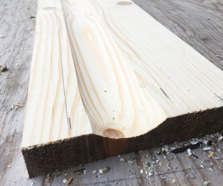 Første del av jobben er gjennomført, en stor hulkil. Foto: Glenn Løken