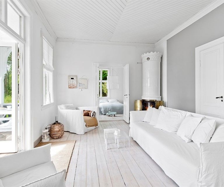 Klassisk interiør i moderne farger