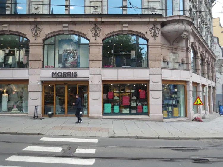 Storgata 1. Tilbakeføring av forretningsfasade. Foto: Siri Hoem