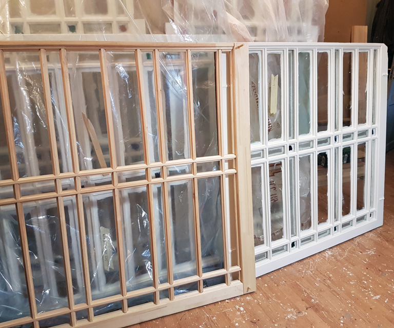 Utallige sprosser skulle felles sammen, selvfølgelig med profiler identiske med originalen