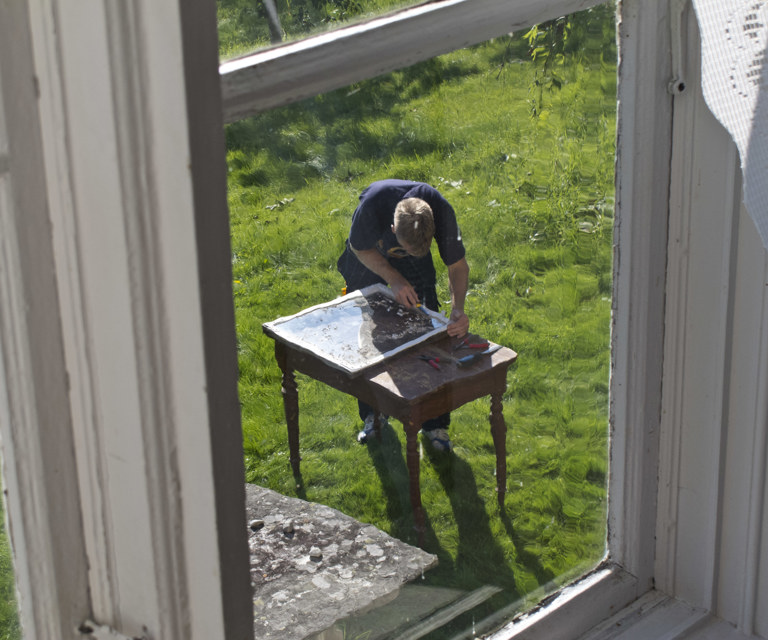 Bulkete vindusglass. Foto: Øyvind Johnsen