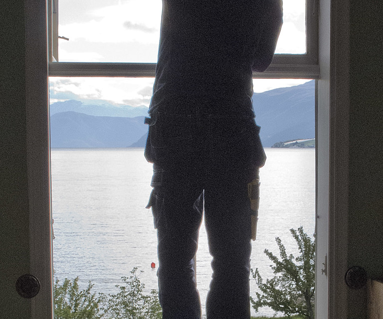 Vinduene tas ut Foto: Øyvind Johnsen