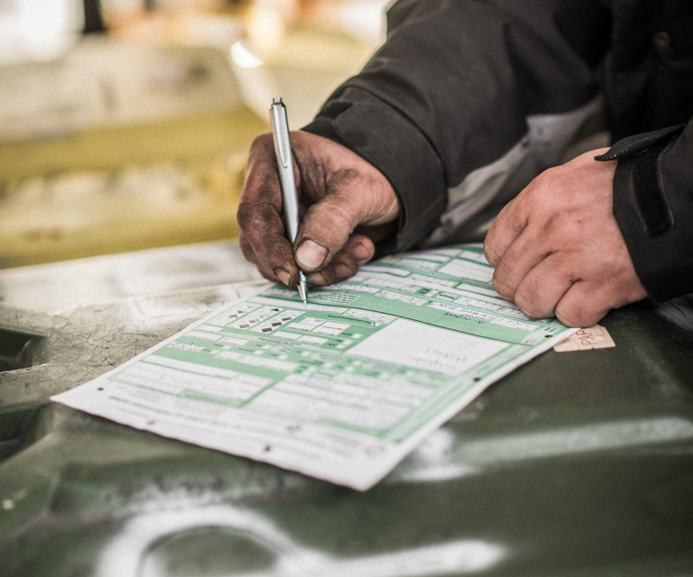 Arbeid med asbest - melding