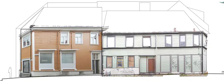 Fjordgata fasade før