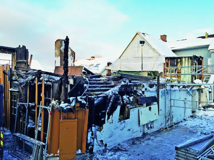 Telegrafen branntomta