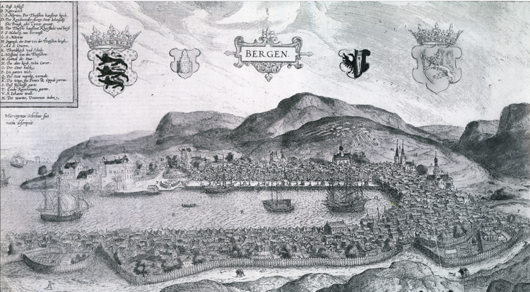 Bergen gammel tegning