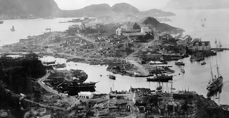 Ålesund etter brann