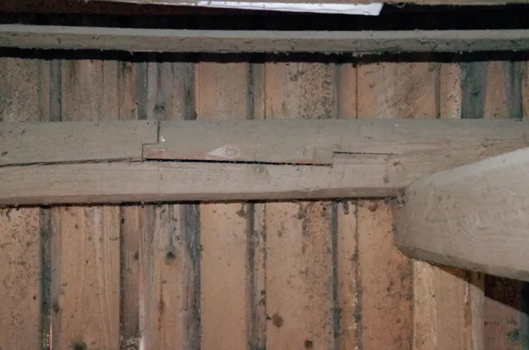 En fransk lås i ytterveggskonstruksjonen Foto Per Øyvind Berg